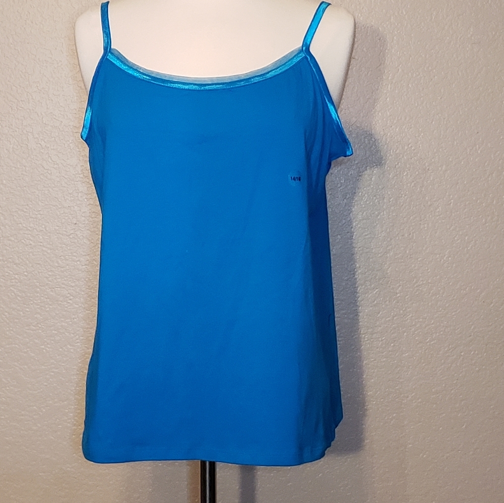 AVENUE Blue Cami 💙 Spaghetti Top 14/16
